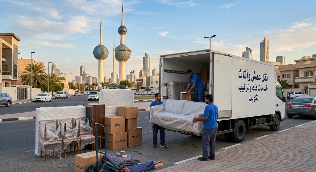 نقل وتغليف آمن مع الفك والتركيب | شركة نقل عفش العدان الكويت