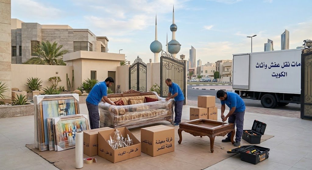 نقل وتغليف آمن مع الفك والتركيب | شركة نقل عفش في العاصمة الكويت