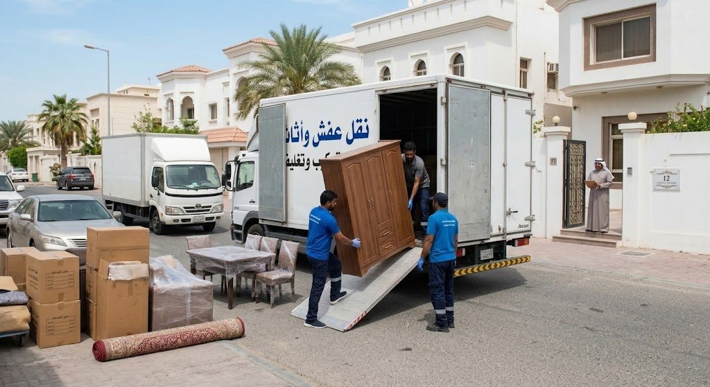 نقل وتغليف آمن مع الفك والتركيب | شركة نقل عفش الدسمة الكويت