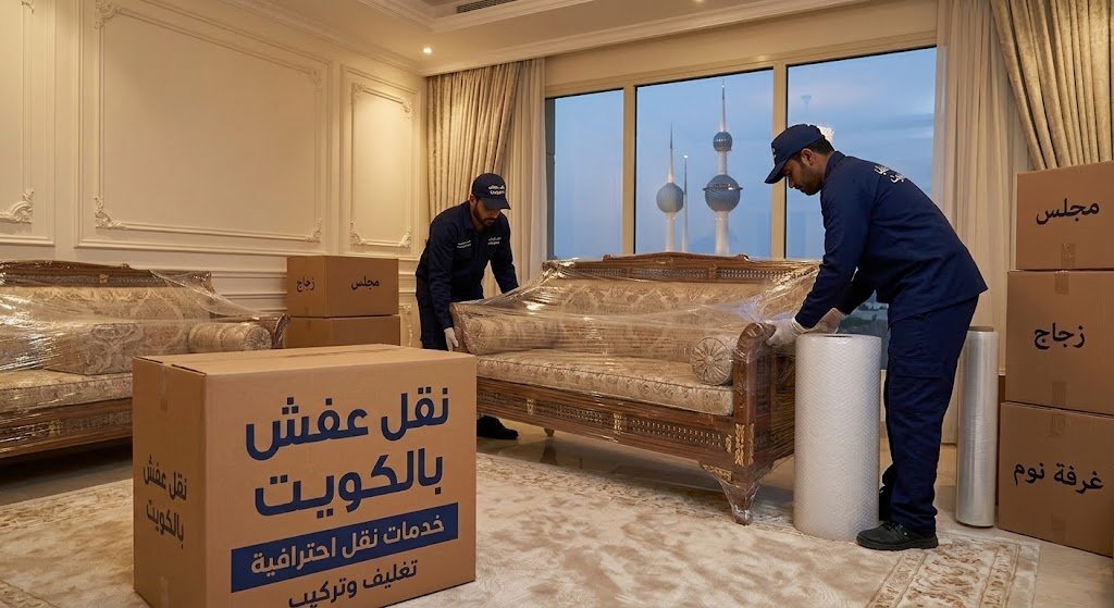 نقل وتغليف آمن مع الفك والتركيب | شركة نقل عفش القرين الكويت