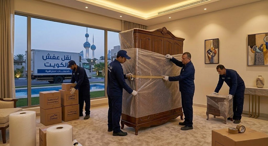 نقل وتغليف آمن مع الفك والتركيب | شركة نقل عفش المنطقة العاشرة الكويت
