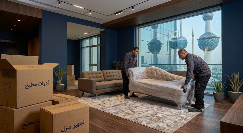 نقل وتغليف آمن مع الفك والتركيب | شركة نقل عفش دسمان الكويت