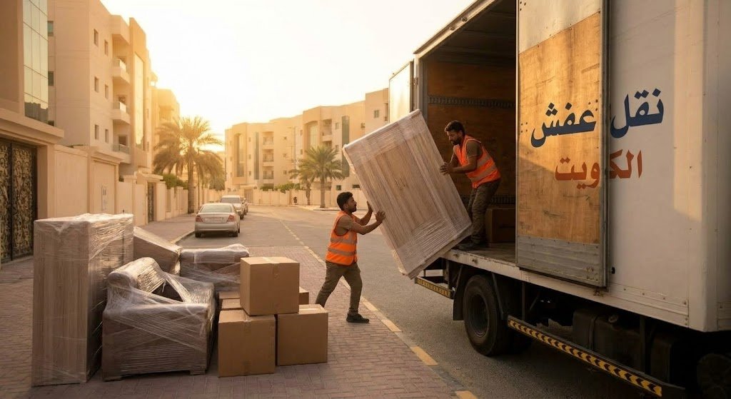 خدمة سريعة ومضمونة على مدار الساعة | هاف لوري نقل عفش الكويت 24 ساعة